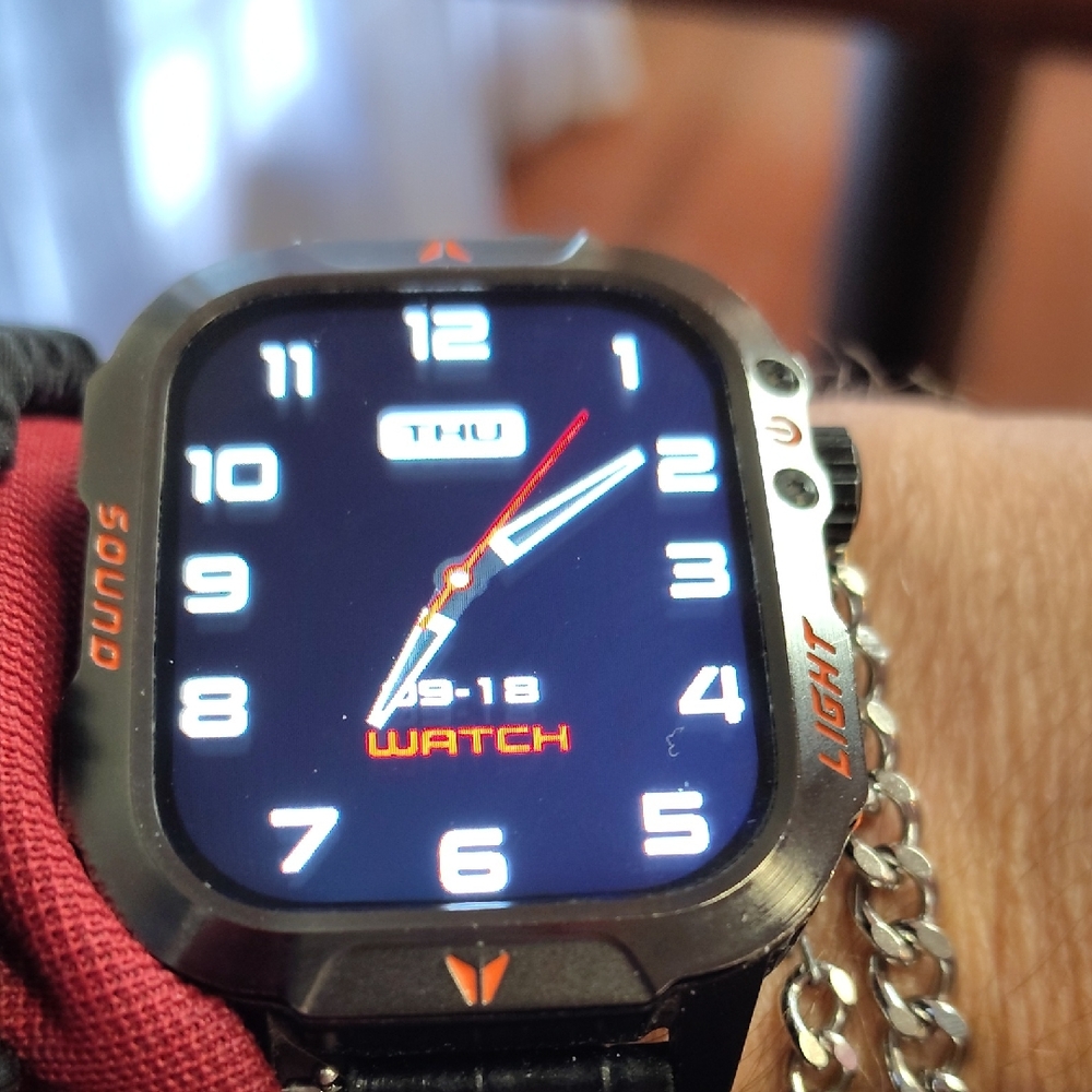Stylish Black and Silver Smartwatch